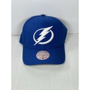 Mitchell & Ness Tampa Bay Lightning Team Ground 2.0 Pro Snapback Hat Cap NWT